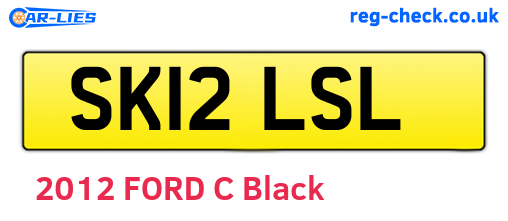 SK12LSL are the vehicle registration plates.