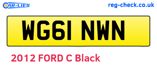 WG61NWN are the vehicle registration plates.