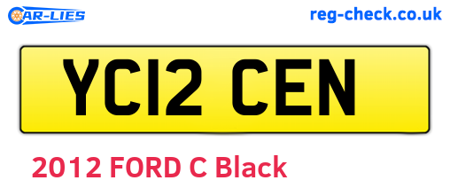 YC12CEN are the vehicle registration plates.