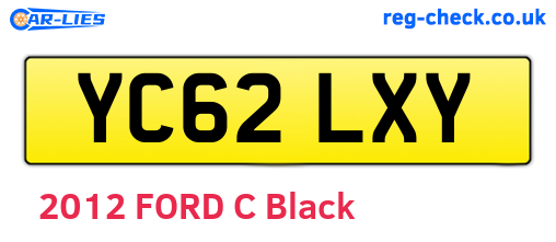 YC62LXY are the vehicle registration plates.