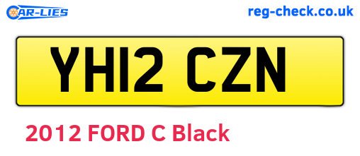 YH12CZN are the vehicle registration plates.