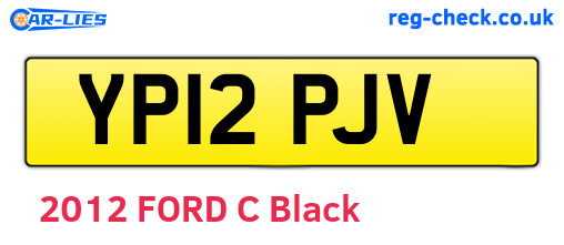 YP12PJV are the vehicle registration plates.