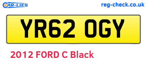 YR62OGY are the vehicle registration plates.