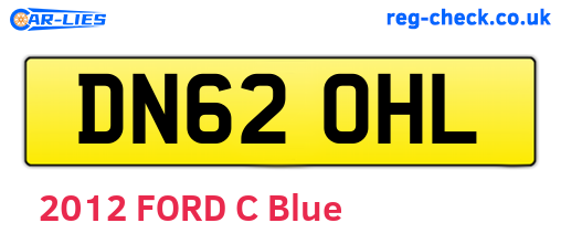 DN62OHL are the vehicle registration plates.