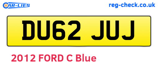 DU62JUJ are the vehicle registration plates.