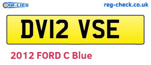 DV12VSE are the vehicle registration plates.