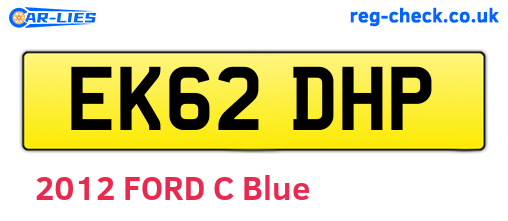 EK62DHP are the vehicle registration plates.