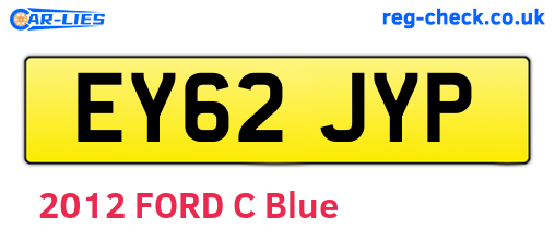 EY62JYP are the vehicle registration plates.