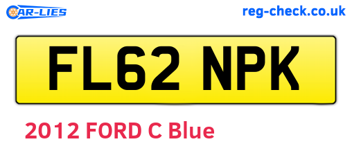 FL62NPK are the vehicle registration plates.