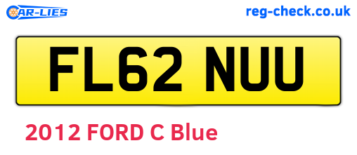 FL62NUU are the vehicle registration plates.
