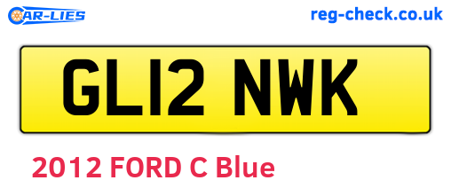GL12NWK are the vehicle registration plates.