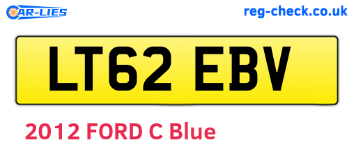 LT62EBV are the vehicle registration plates.