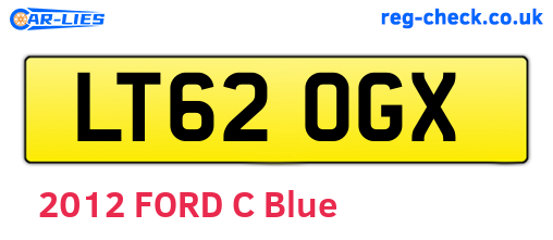 LT62OGX are the vehicle registration plates.