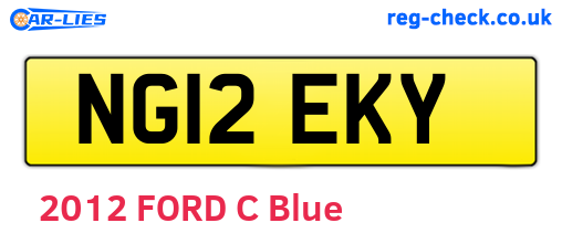 NG12EKY are the vehicle registration plates.
