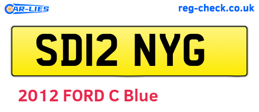 SD12NYG are the vehicle registration plates.