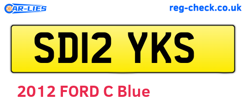 SD12YKS are the vehicle registration plates.