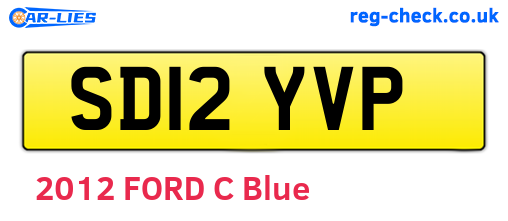 SD12YVP are the vehicle registration plates.