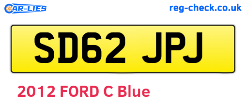 SD62JPJ are the vehicle registration plates.