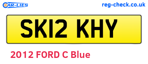 SK12KHY are the vehicle registration plates.