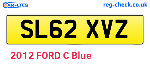 SL62XVZ are the vehicle registration plates.