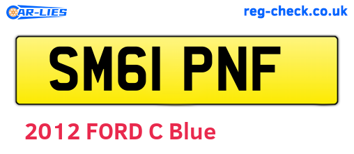 SM61PNF are the vehicle registration plates.