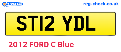 ST12YDL are the vehicle registration plates.