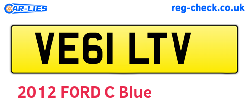 VE61LTV are the vehicle registration plates.