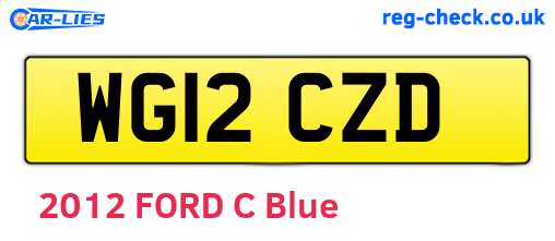 WG12CZD are the vehicle registration plates.
