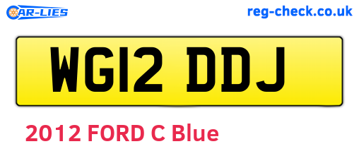 WG12DDJ are the vehicle registration plates.