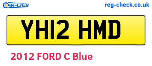 YH12HMD are the vehicle registration plates.