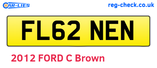 FL62NEN are the vehicle registration plates.