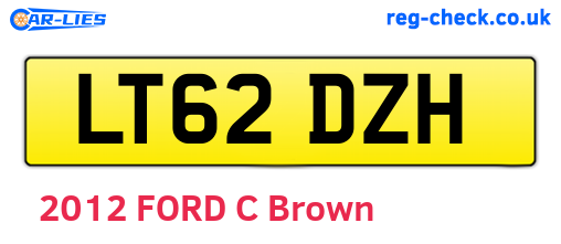 LT62DZH are the vehicle registration plates.