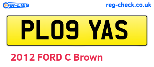 PL09YAS are the vehicle registration plates.