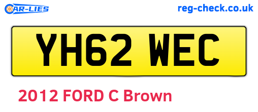 YH62WEC are the vehicle registration plates.
