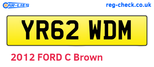 YR62WDM are the vehicle registration plates.