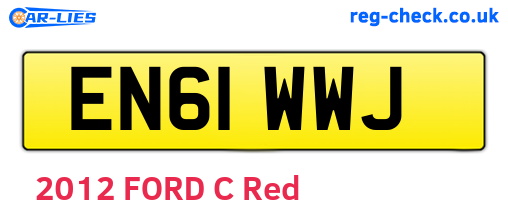 EN61WWJ are the vehicle registration plates.