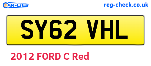 SY62VHL are the vehicle registration plates.