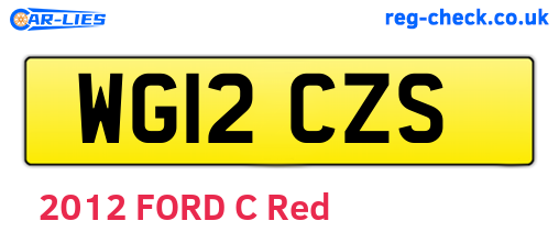 WG12CZS are the vehicle registration plates.