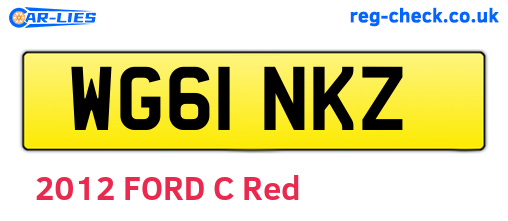 WG61NKZ are the vehicle registration plates.