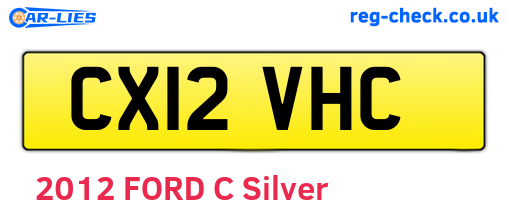 CX12VHC are the vehicle registration plates.