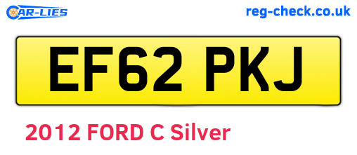 EF62PKJ are the vehicle registration plates.