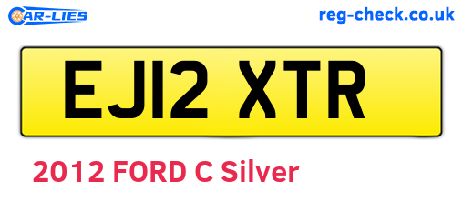 EJ12XTR are the vehicle registration plates.