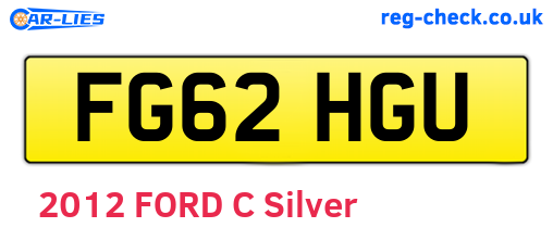 FG62HGU are the vehicle registration plates.