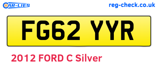 FG62YYR are the vehicle registration plates.