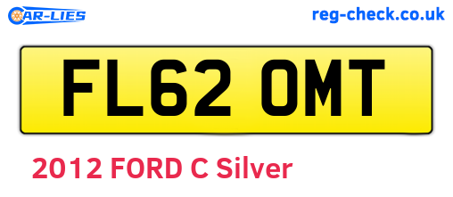 FL62OMT are the vehicle registration plates.