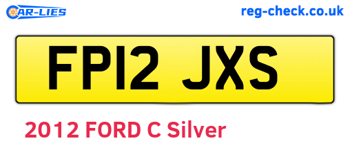 FP12JXS are the vehicle registration plates.