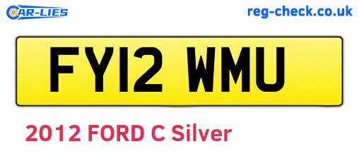 FY12WMU are the vehicle registration plates.