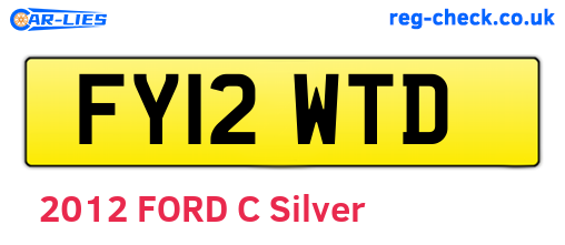 FY12WTD are the vehicle registration plates.