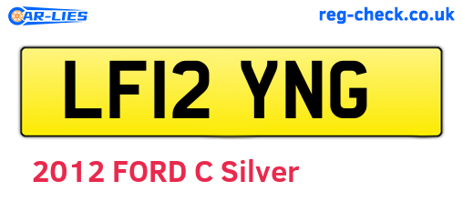 LF12YNG are the vehicle registration plates.