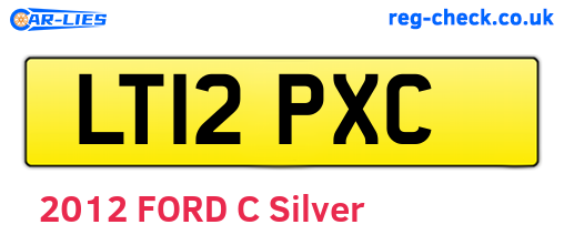 LT12PXC are the vehicle registration plates.